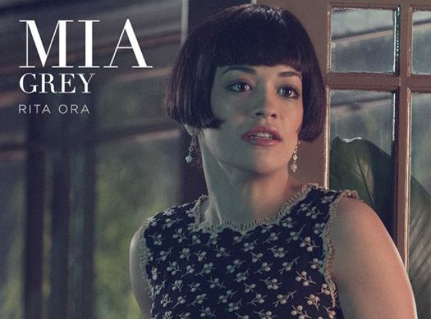 Rita Ora in Fifty Shades of Grey 