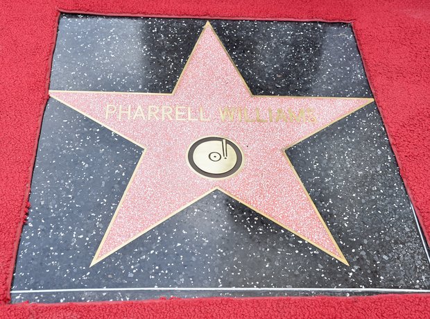 Pharrell Williams star on hollywood walk of fame