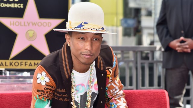 Pharrell Williams star on hollywood walk of fame
