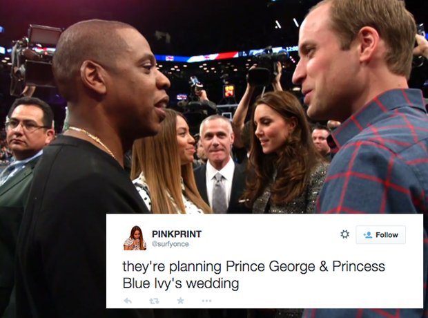 Beyonce and Jay Z royal tweets