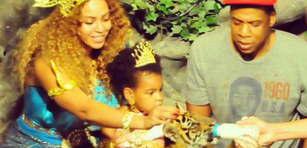 Beyonce, Jay Z, Blue Ivy and Tiger