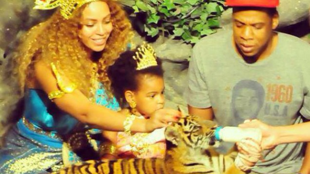 Beyonce, Jay Z, Blue Ivy and Tiger