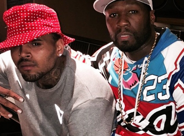 Chris Brown and 50 Cent
