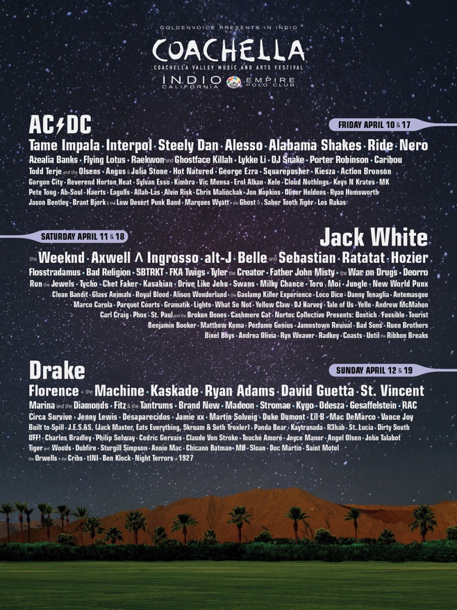 Coachella lineup 2015