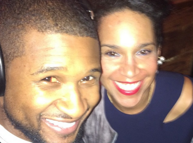 Usher and girlfriend Grace Miguel