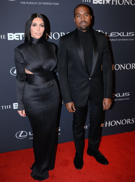 Kanye West Kim Kardashian BET Honours 2015