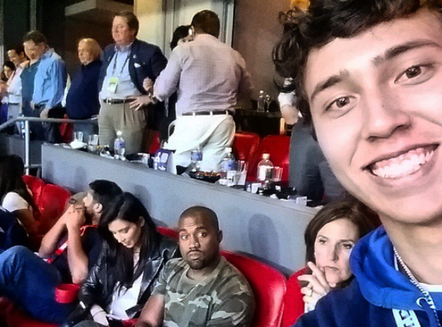 Kanye West sad selfie
