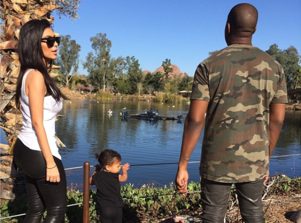 Kim, Kanye and North Zoo