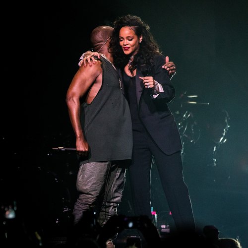 Rihanna and Kanye West Super Bowl 2015