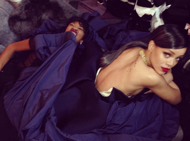 Rihanna and Melissa Ford