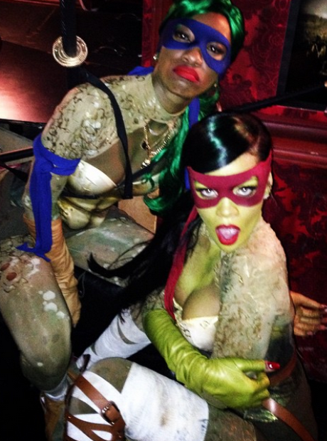 Rihanna and Melissa Ford