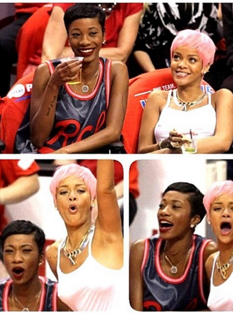 Rihanna and Melissa Ford