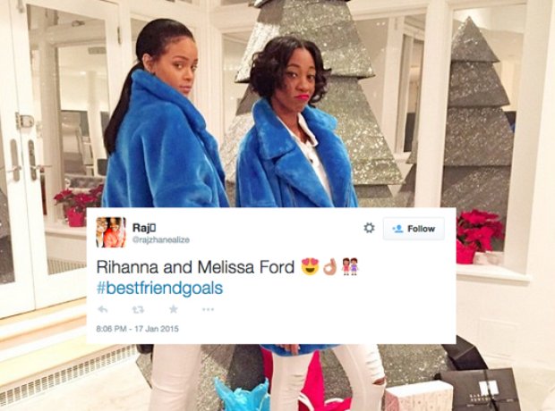 Rihanna and Melissa Ford Tweets