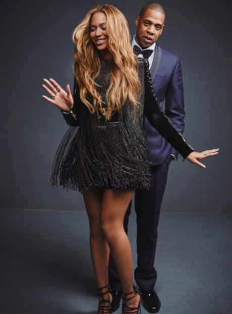 Beyonce and Jay Z 2015 Grammys portrait