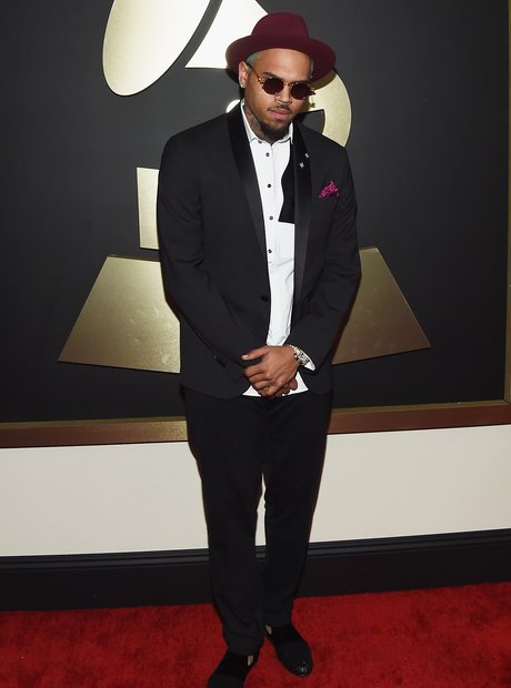 Chris Brown at the Grammy Awards 2015