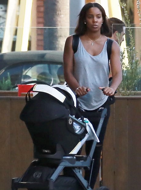 Kelly Rowland with baby