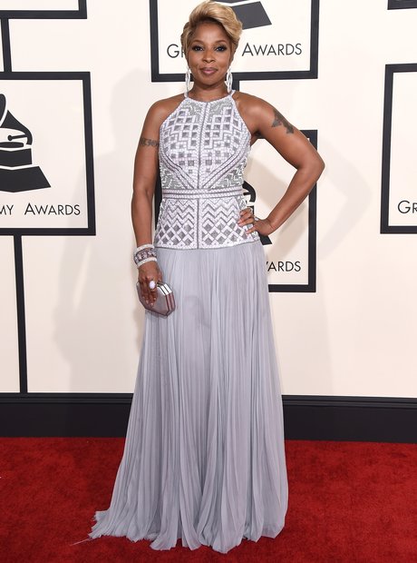 Ahead of her Sam Smith assisted performance Mary J. Blige showed off ...