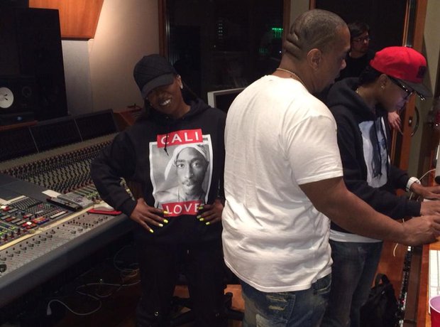 Missy Elliott and Timbaland In Studio