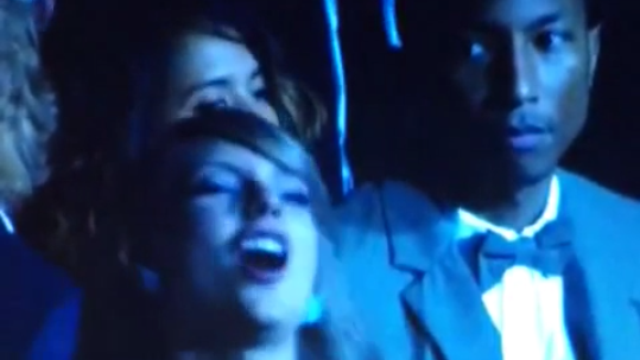 Pharrell Taylor Swift side-eye Grammys