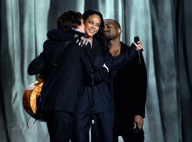 Rihanna, Kanye West and Sir Paul McCartney