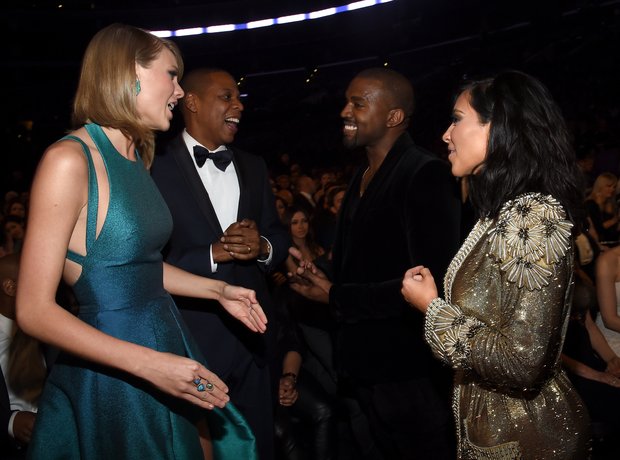 Taylor Swift, Jay Z, Kanye West and Kim Kardashian
