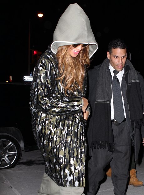 Beyonce wearing a onesie