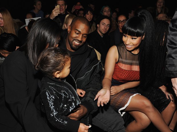 Kim Kardashian, North West, Kanye West and Nicki M