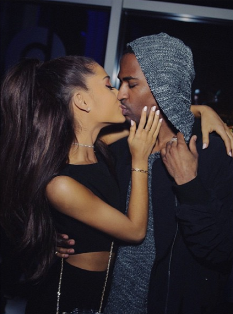 Ariana Grande and Big Sean Kiss