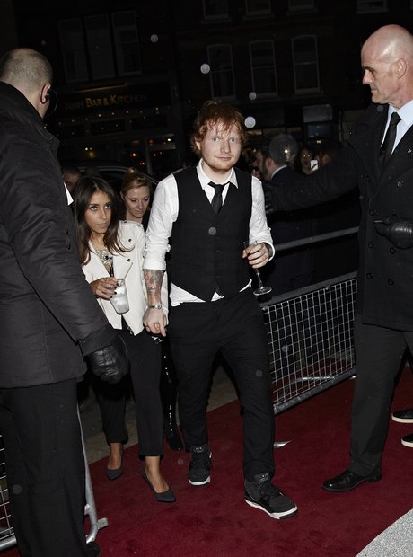 Ed Sheeran and Girlfriend  BRIT Awards 2015 After 