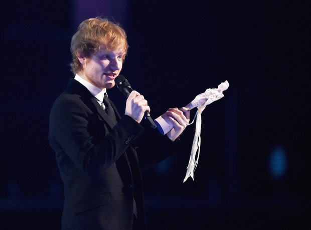 Ed Sheeran BRIT Awards 2015 Winner 