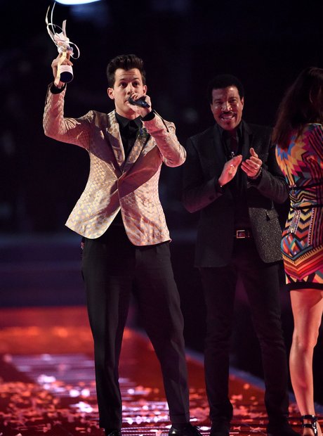 Mark Ronson BRIT Awards 2015 On Stage