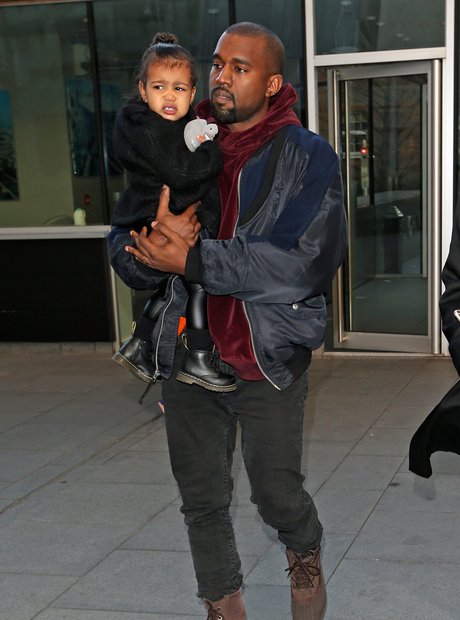 Kanye West and North 