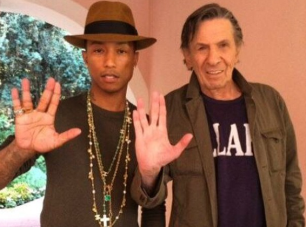 Pharrell and Leonard Nimoy