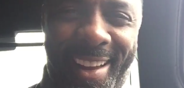 Idris Elba singing to Skepta