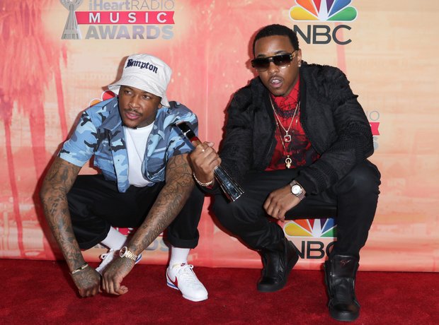 YG and Jeremih iHeartRadio Awards Red Carpet 2015 