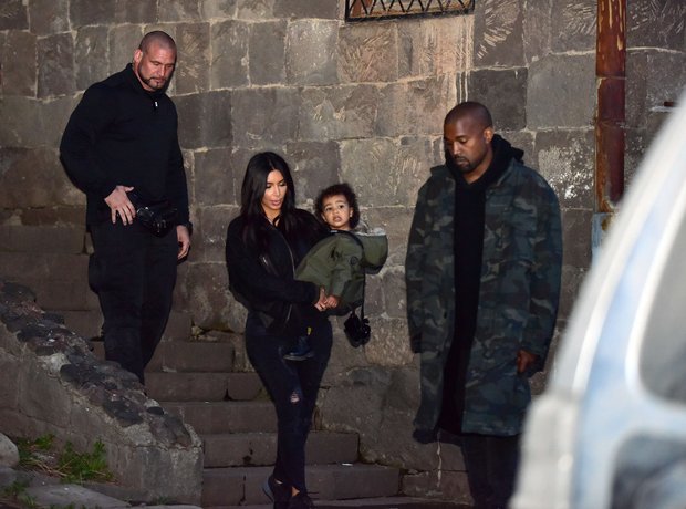 Kim Kardashian, Kanye West and North
