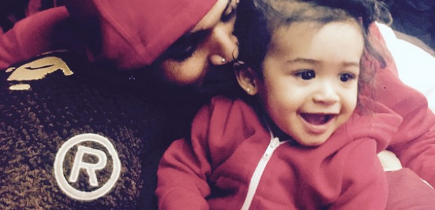 Chris Brown and daughter Royalty 