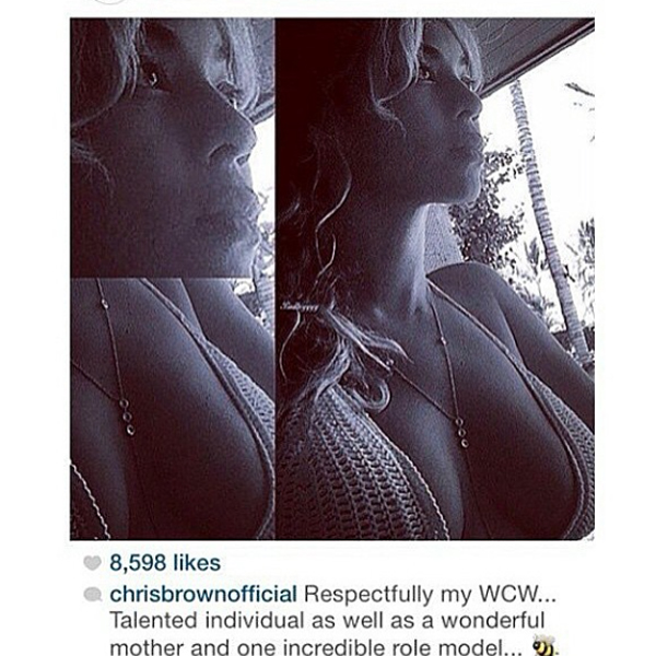Chris Brown Beyonce WCW Instagram