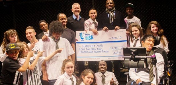 Global's Make Some Noise cheque presentation