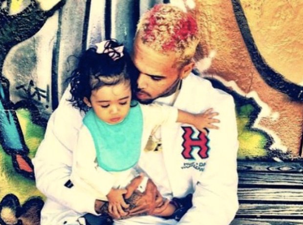 Chris Brown and daughter Royalty 