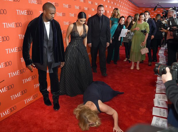 Kanye West, Kim Kardashian West and Amy Schumer pr