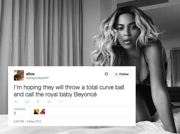 Beyonce royal baby tweets