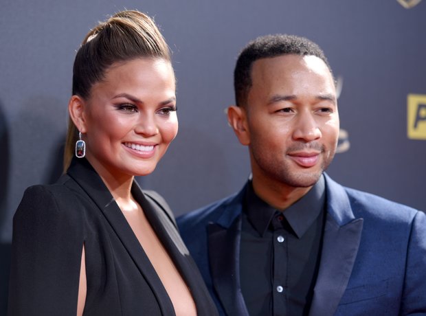 Chrissy Teigen and John Legend at the 42nd annual 