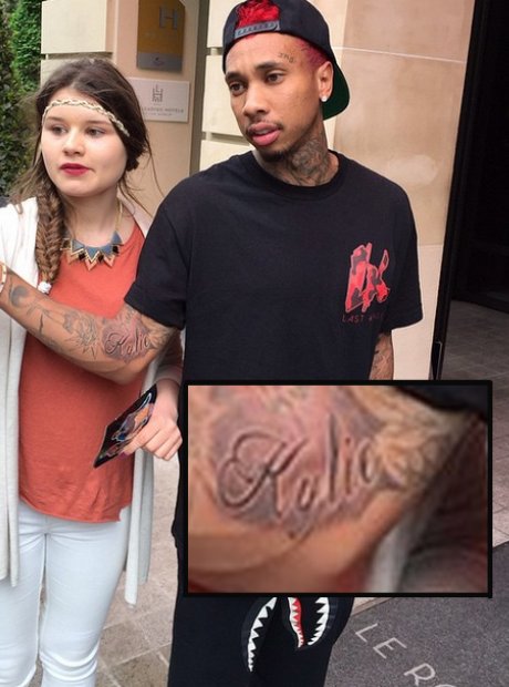 Kylie Jenner Covered up Her Tyga Tattoo