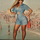Image 8: Beyonce denim playsuit