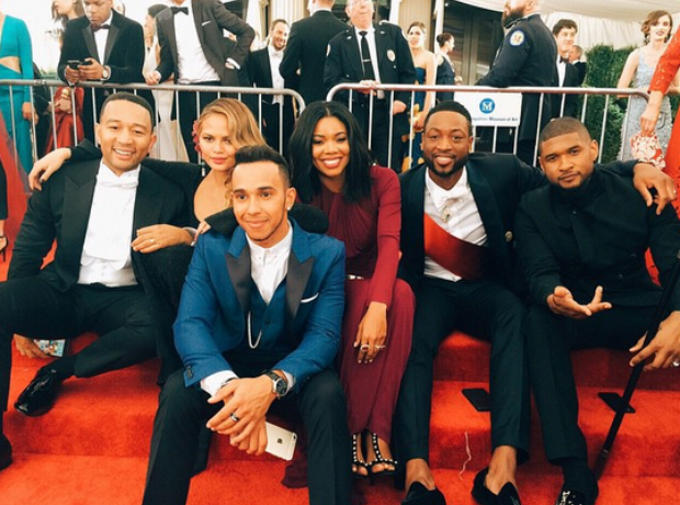 Chrissy Teigen, John Legend, Lewis Hamilton and Us