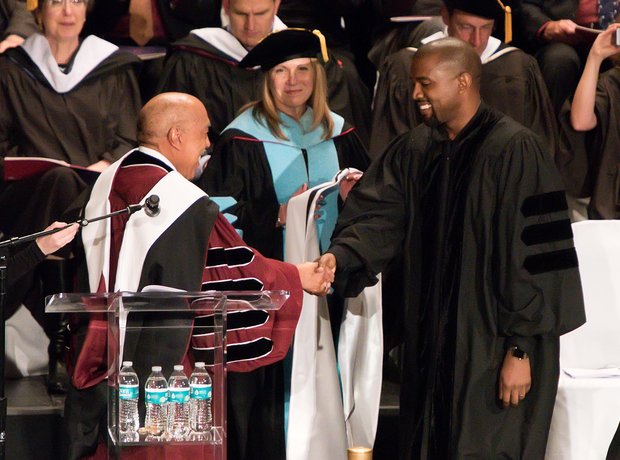 Kanye West receives an honorary doctorate 