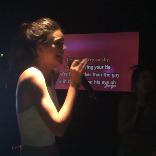 Kendall Jenner karaoke 