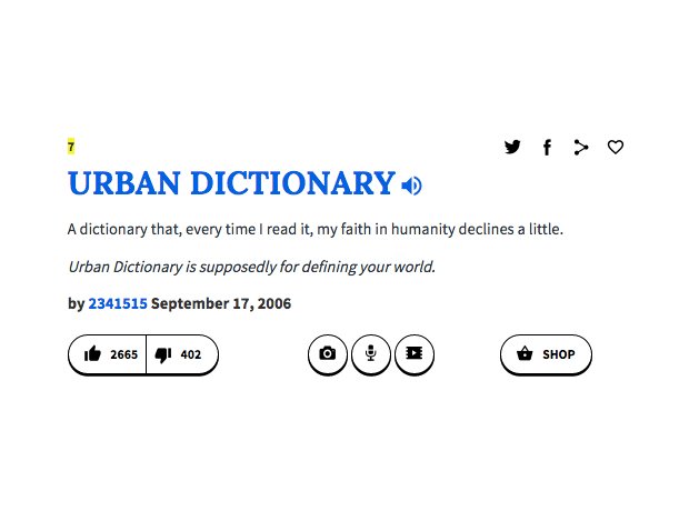 Urban Dictionary: Define Your World