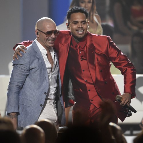 Chris Brown and Pitbull Billboard Music Awards 201